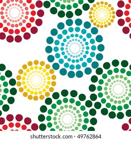 Vivid colorful repeating abstract seamless background
