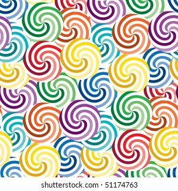 Vivid colorful repeating abstract seamless background