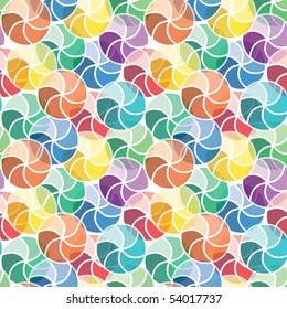 Vivid colorful repeating abstract seamless background