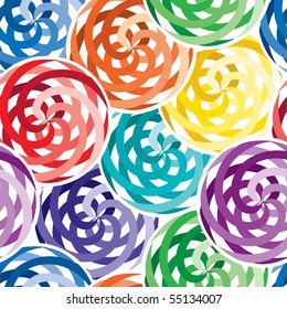 Vivid colorful repeating abstract seamless background