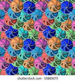 Vivid colorful repeating abstract seamless background