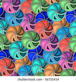 Vivid colorful repeating abstract seamless background