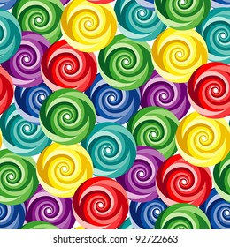 Vivid colorful repeating abstract seamless background