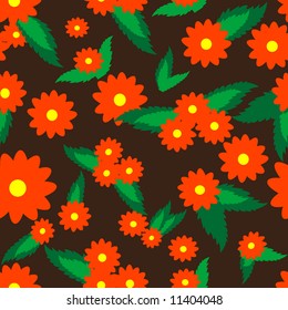 Vivid, colorful, repeating flower background