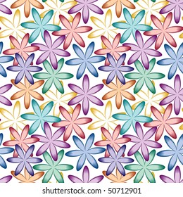 Vivid colorful repeating flower background