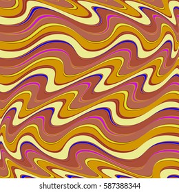 A vivid colorful wavy psychedelic background. vector illustration