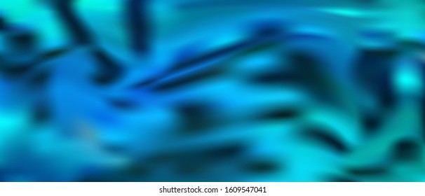 Vivid colors liquid fluid gradient abstract vector bacground. Blue black turquoise fluid gradient banner backdrop.