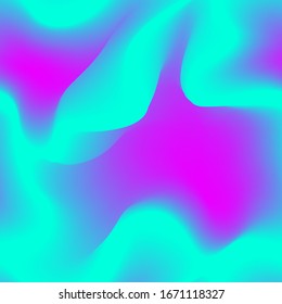 Vivid colors liquid fluid gradient seamless abstract vector bacground. Purple turquoise fluid gradient banner backdrop. Seamless pattern for textile print.
