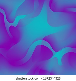 Colores vivos gradiente líquido fluido sin fisuras fondo abstracto vectorial. Fondo de banner azul violeta degradado. Patrón transparente para la impresión textil.