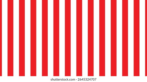 Vivid Crimson and Snow-White Vertical Stripes: A Dynamic Textile Pattern of Rhythmic Alternation, Energetic Appeal, and Clean Modern Symmetry for Eye-Catching Visualizations