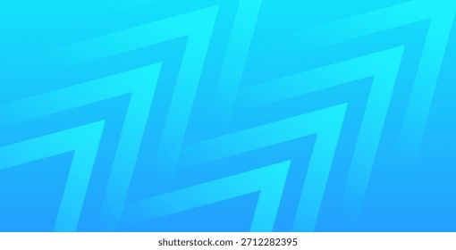 Vivid cyan abstract background featuring bold zigzag geometric shapes with smooth gradients