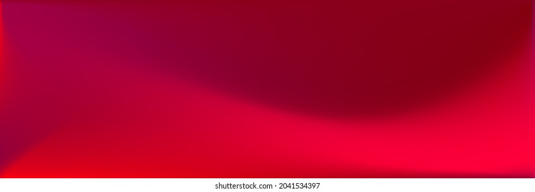 Vivid Dark Horizontal Lines Backdrop. Dark Neon Bright Wavy Gradient Mesh. Vivid Red Wavy Gradient Mesh. Vibrant Color Red Smooth Surface Illustration. Rose Blood Blank Blurred Background.