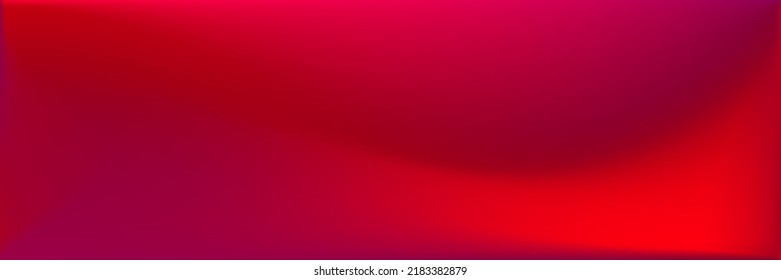 Vivid Dark Wavy Gradient Mesh. Neon Color Red Original Background. Blood Rose Smooth Surface Backdrop. Vivid Vibrant Rose Smooth Surface Illustration. Bright Dark Blank Wavy Gradient Mesh.