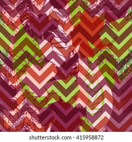 Vivid floral background. vector leaves pattern seamless colorful foliage.