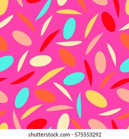 Vivid geometrical seamless pattern with abstract geometrical shapes.