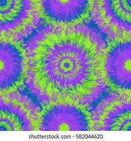 Vivid geometrical seamless pattern. Kaleidoscope effect.