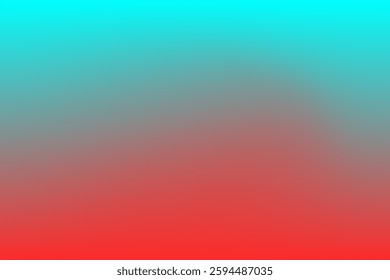 A vivid gradient background transitioning smoothly from bright red to cyan-blue shades, creating a modern and energetic ambiance. Perfect for design projects