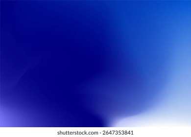 Vivid Gradient With Deep Blue and Light Sky-Toned Abstract Background
