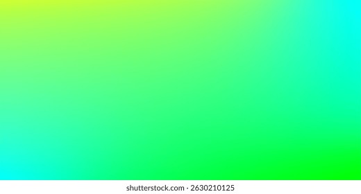 Vivid gradient image featuring green and yellow hues seamlessly blending into cyan, ideal for design