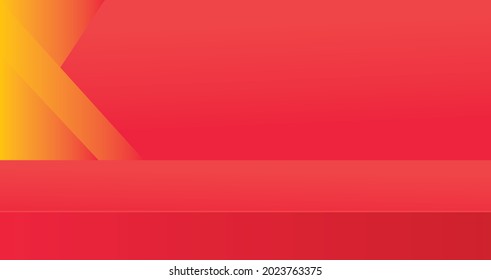 fondo de la sala de la mesa de estudio de color rojo gradiente vívido