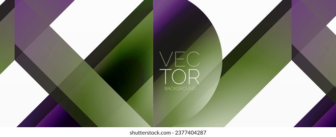 Vivid gradient triangles and circles on white. Mesmerizing fusion of shapes for digital designs, presentations, website banners, social media posts