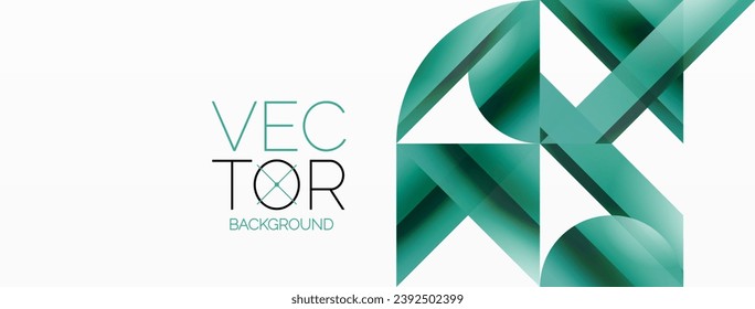 Vivid gradient triangles and circles on white. Mesmerizing fusion of shapes for digital designs, presentations, website banners, social media posts