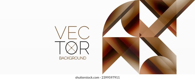 Vivid gradient triangles and circles on white. Mesmerizing fusion of shapes for digital designs, presentations, website banners, social media posts