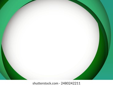 Vivid green circular image background