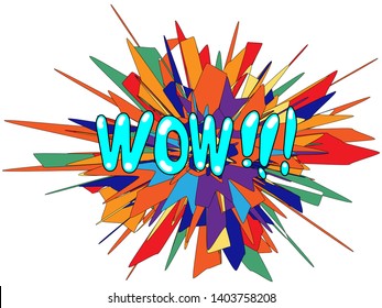 vivid illustration with the image of a splash of paint to lettering in the style of pop art
