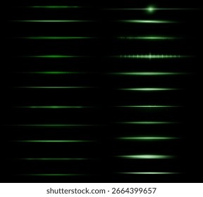 Un vívido rayo láser irrumpe a través del espacio oscuro, dispersando rayas brillantes y llamaradas coloridas en una danza de alta velocidad de movimiento, energía y magia infundida con luz.
