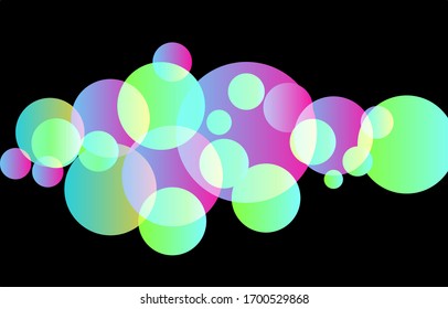 Lebhafter heller Bokeh-Hintergrund. Tapete mit weichem Lichteffekt. Abstrakter Hintergrund Bokeh unscharf. Leuchtender Bokeh-Lichteffekt. Vektorillustration.