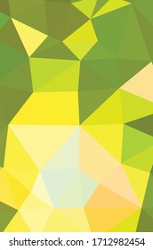 Lebhafte hellgrüne Vektorillustration Low-Poly-Kristall-Hintergrund. Design-Musterillustration