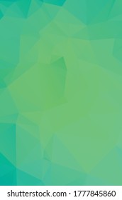 Vector verde claro Vivid fondo de cristal de pozo bajo. ilustración de patrón de diseño