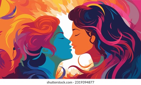 Vivid Love: Bold Colors of Affection