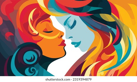 Vivid Love: Bold Colors of Affection