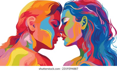 Vivid Love: Bold Colors of Affection