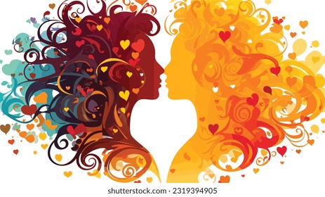 Vivid Love: Bold Colors of Affection