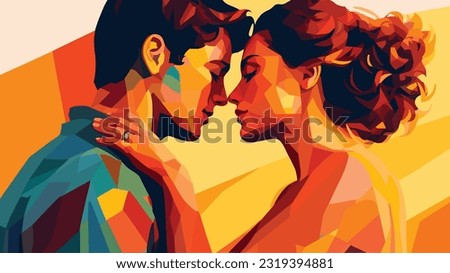 Vivid Love: Bold Colors of Affection