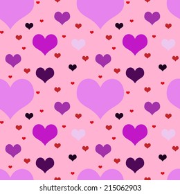 Vivid motley seamless valentine  pattern  