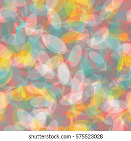 Vivid multicolored seamless pattern with abstract geometrical shapes. 