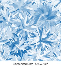 Vivid multicolored seamless pattern with abstract geometrical flowers.