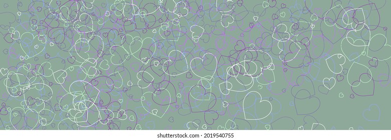 Vivid Pastel Olive Party Purple Modern Design. Confetti Multicolor Love Pink Modern Art Pattern. Violet Green White Bordo Mint Print. Blue Neon Colorful Bright Hearts Romantic Background.