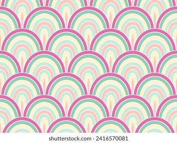 Vivid peacock feather vector seamless ornament. Playful snakeskin texture. Mosaic peacock plumage motif. Gorgeous animal scale background. Asian stylized print.