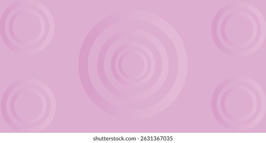 Vivid pink background with an abstract pattern of concentric circles, creating a modern and artistic visual.
