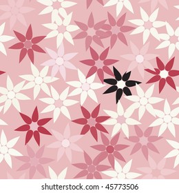 Vivid pink repeating flower background
