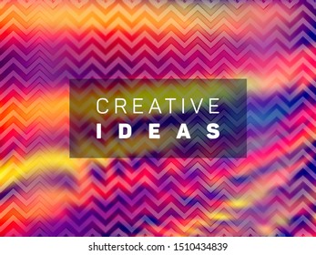 Vivid poster glitch holographic vector layout design. Abstract graphic design elements. Mesmerizing glitch hologram gradient background for poster.