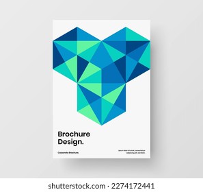 Ilustración de diseño de vectores con afiches vivos. Concepto único de cobertura de diario de patrones geométricos.