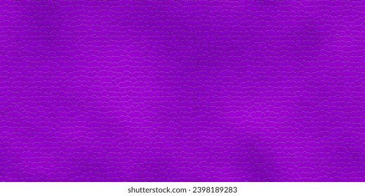 Vivid purple leather or leatherette in a seamless pattern with embossed texture top view. Dermantin background. PVC material