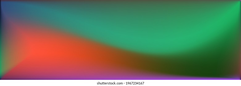 Vivid Rainbow Wavy Gradient Mesh. Color Water Wavy Gradient Mesh. Colorful Blank Smooth Surface Backdrop. Bright  Multicolor Blurred Background. Dark Sea Ocean Smooth Surface Illustration.