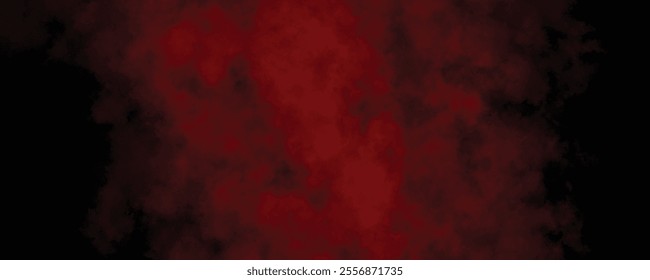 Vivid Red Foggy Texture Floating in Shadows of Black, Perfect for Dramatic and Fiery Art Concepts
